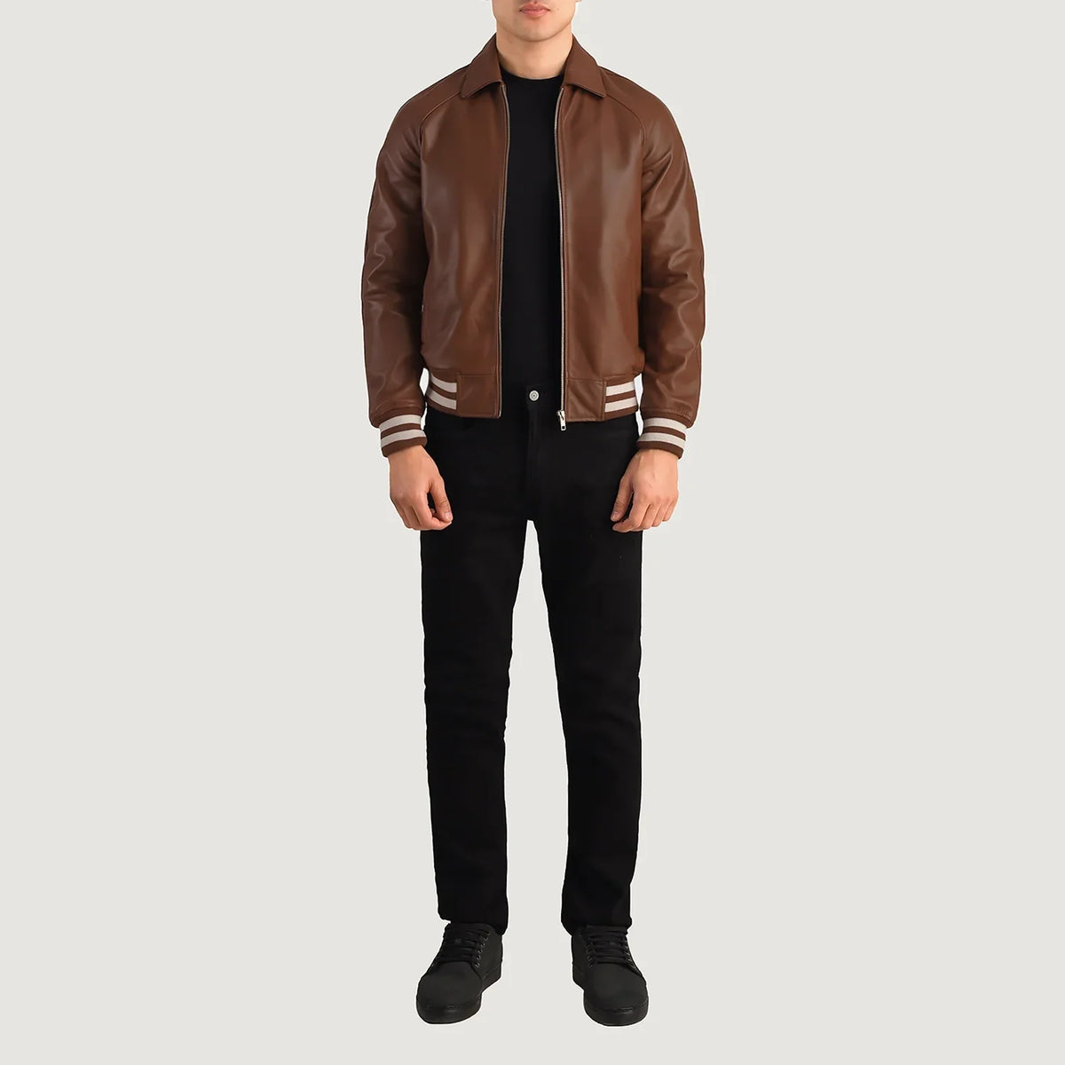 Walton Varsity Lederjacke für Herren – Zusätzliche Produktansicht 2