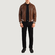 Walton Varsity Lederjacke für Herren – Zusätzliche Produktansicht 2