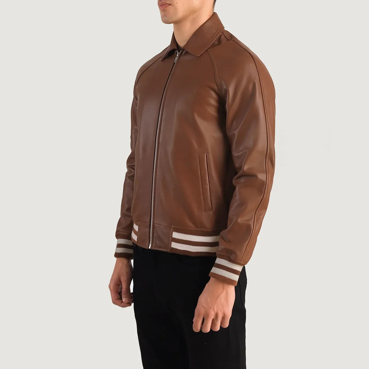 Walton Varsity Lederjacke für Herren – Zusätzliche Produktansicht 3