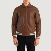 Walton Varsity Lederjacke für Herren – Zusätzliche Produktansicht 4