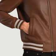 Walton Varsity Lederjacke für Herren – Zusätzliche Produktansicht 6