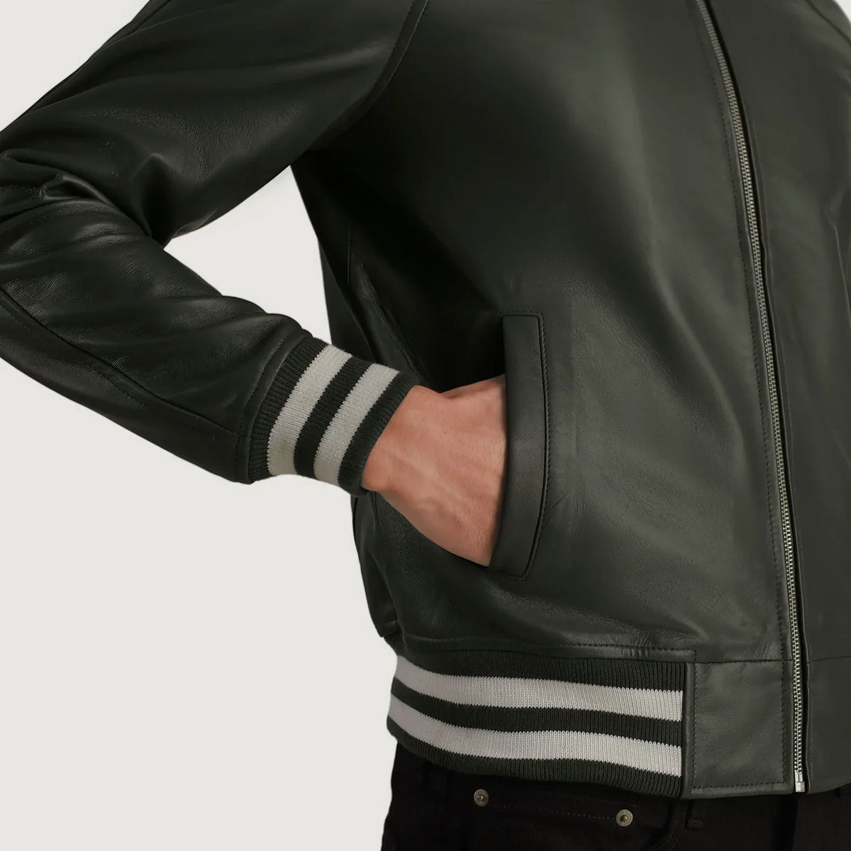 Walton Varsity Lederjacke für Herren – Zusätzliche Produktansicht 6