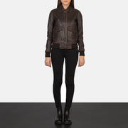 
Westa A-2 Leder-Bomberjacke für Damen – alternate product view 3