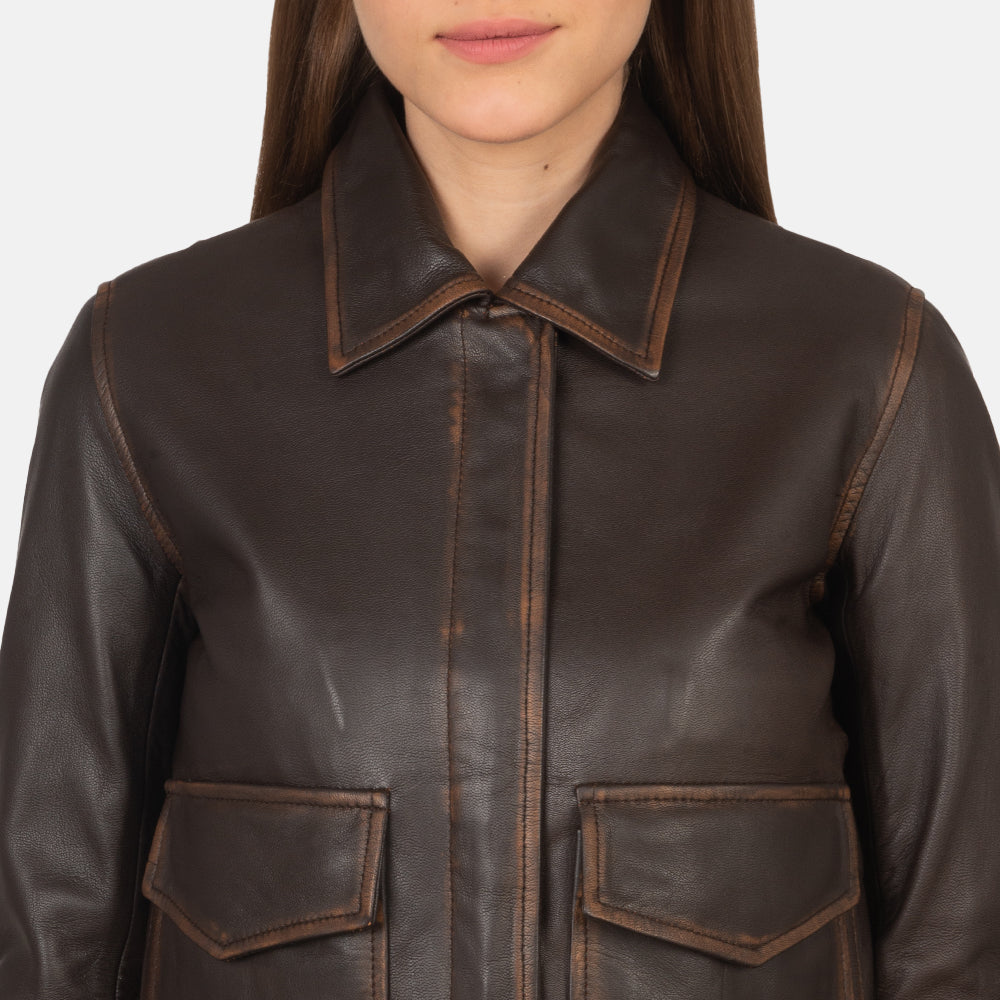 
Westa A-2 Leder-Bomberjacke für Damen – alternate product view 7