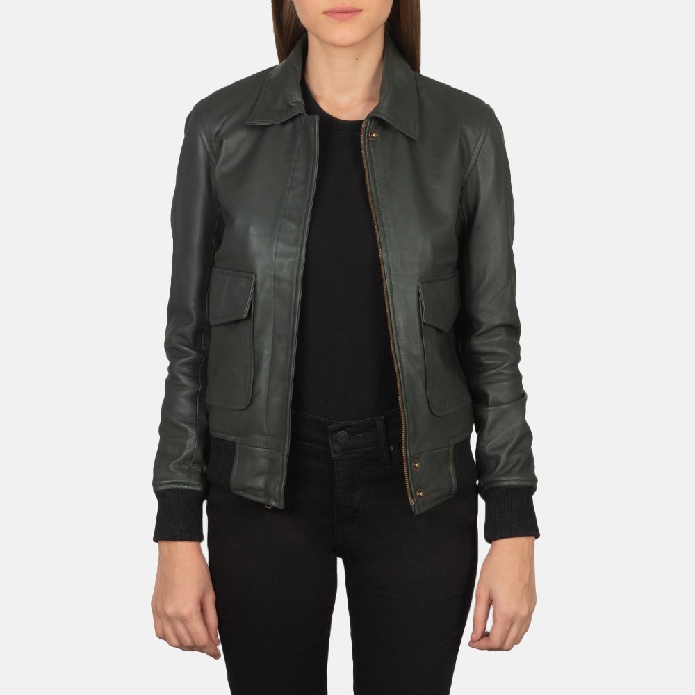 
Westa A-2 Leder-Bomberjacke für Damen – alternate product view 1