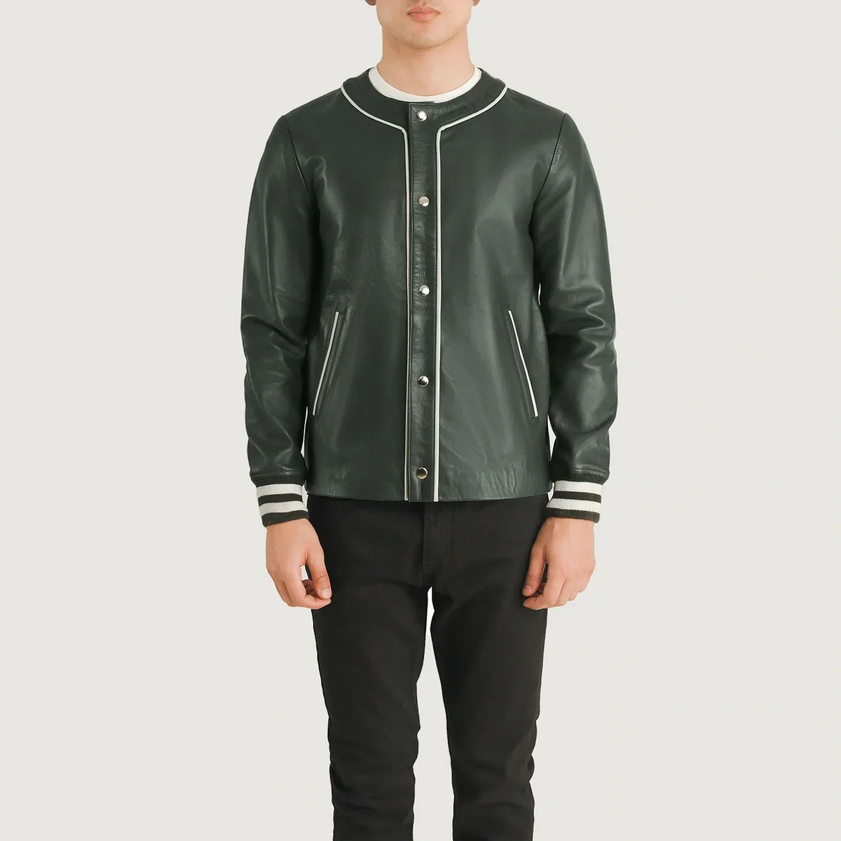Willis Varsity Lederjacke für Herren – Zusätzliche Produktansicht 4