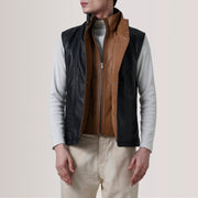 Authentic Goatskin Suede with Suede Finish Grain Texture &amp; Heavy-Duty Seam Stitching Detail