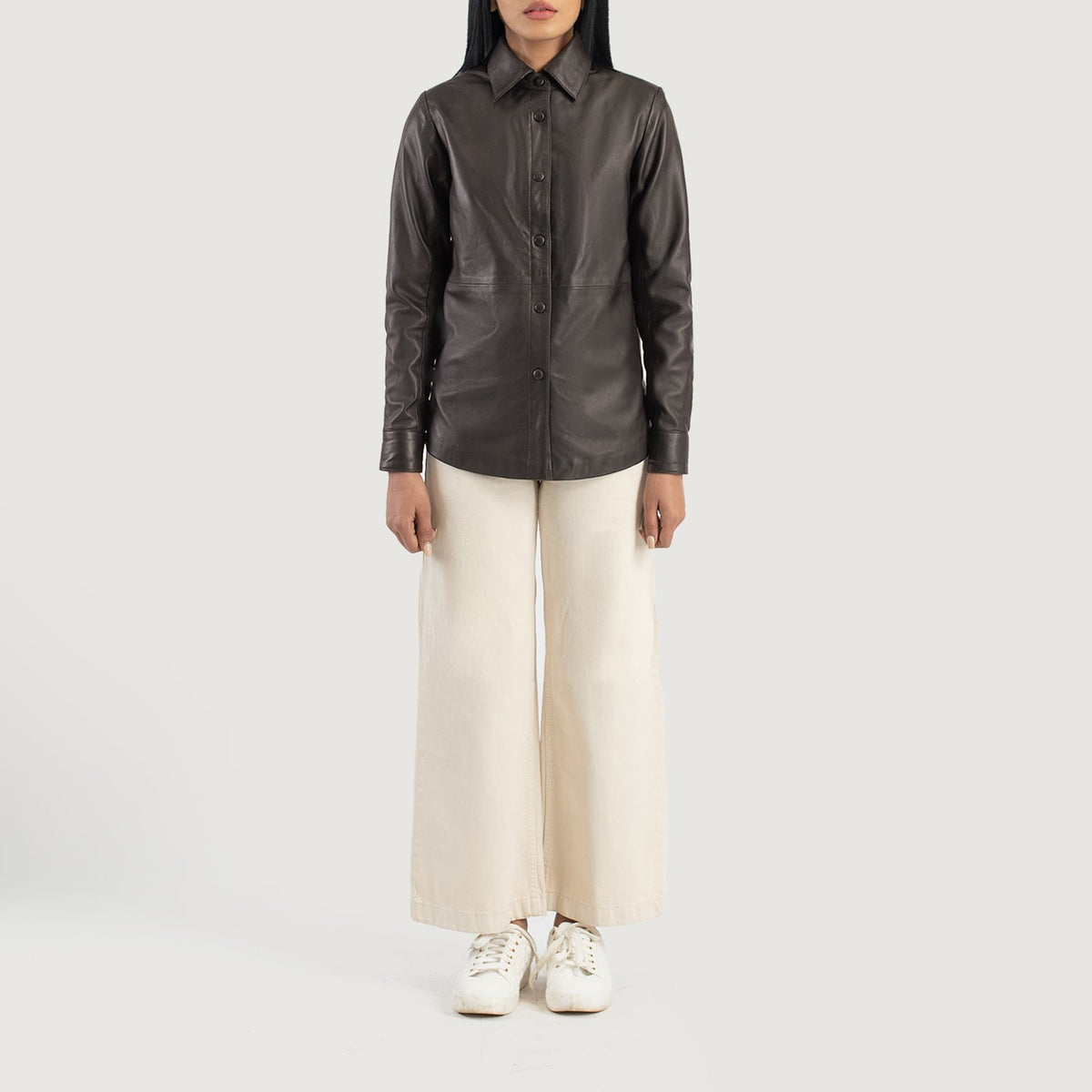 Zenith Shirt Lederjacke für Damen – Zusätzliche Produktansicht 3