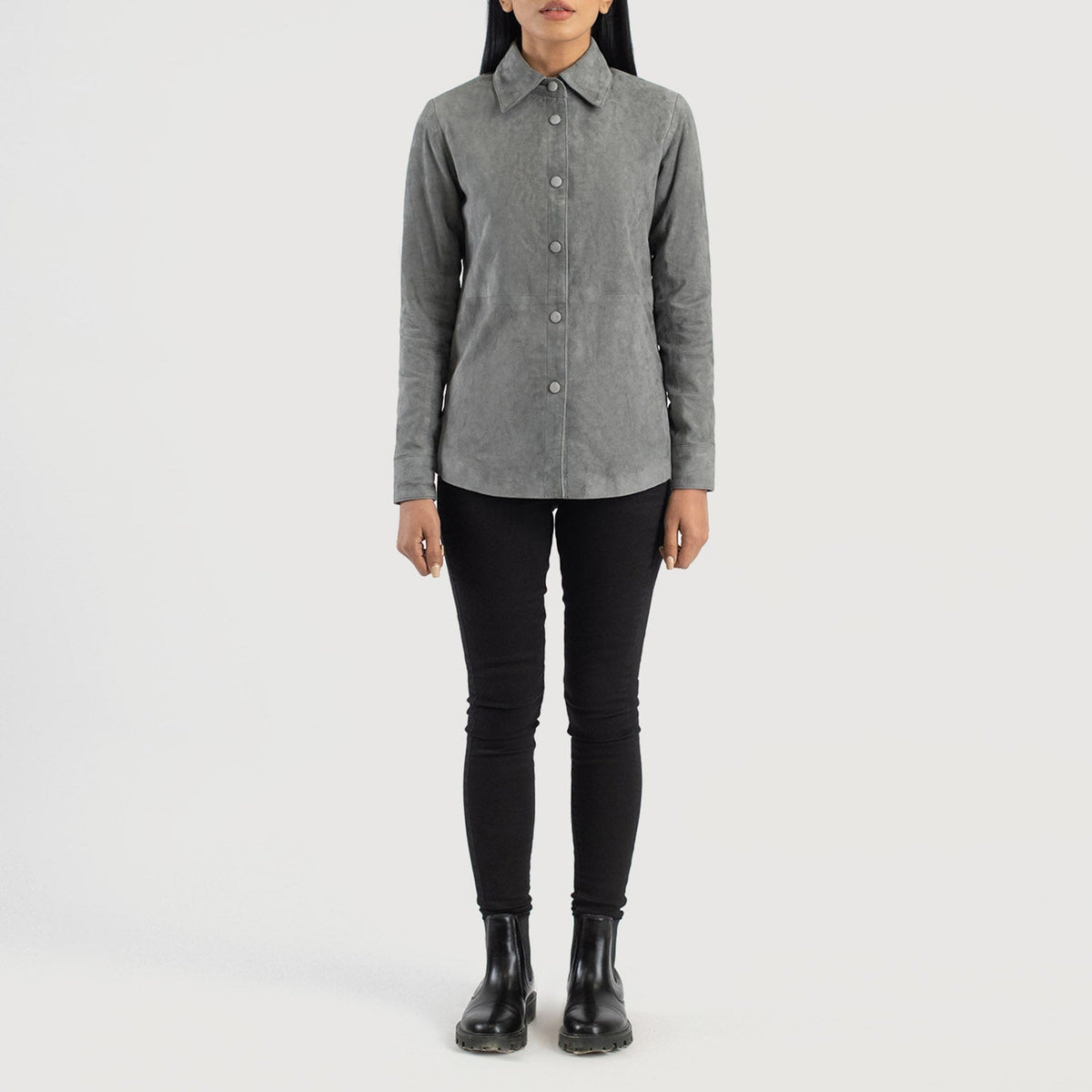 Zenith Shirt Lederjacke für Damen – Zusätzliche Produktansicht 3
